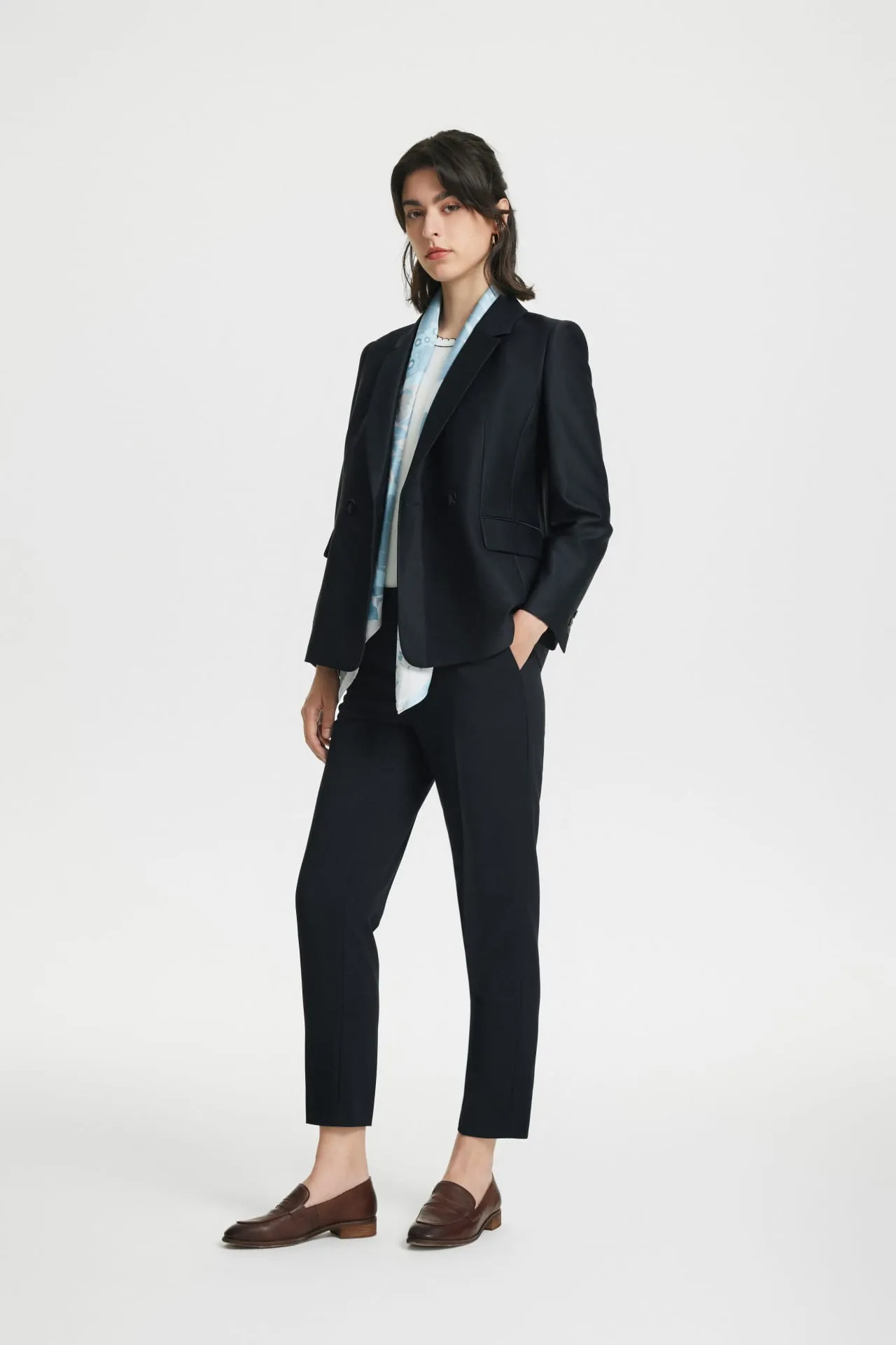 Celeste Soft Touch Stretchable Herringbone Suit Pants