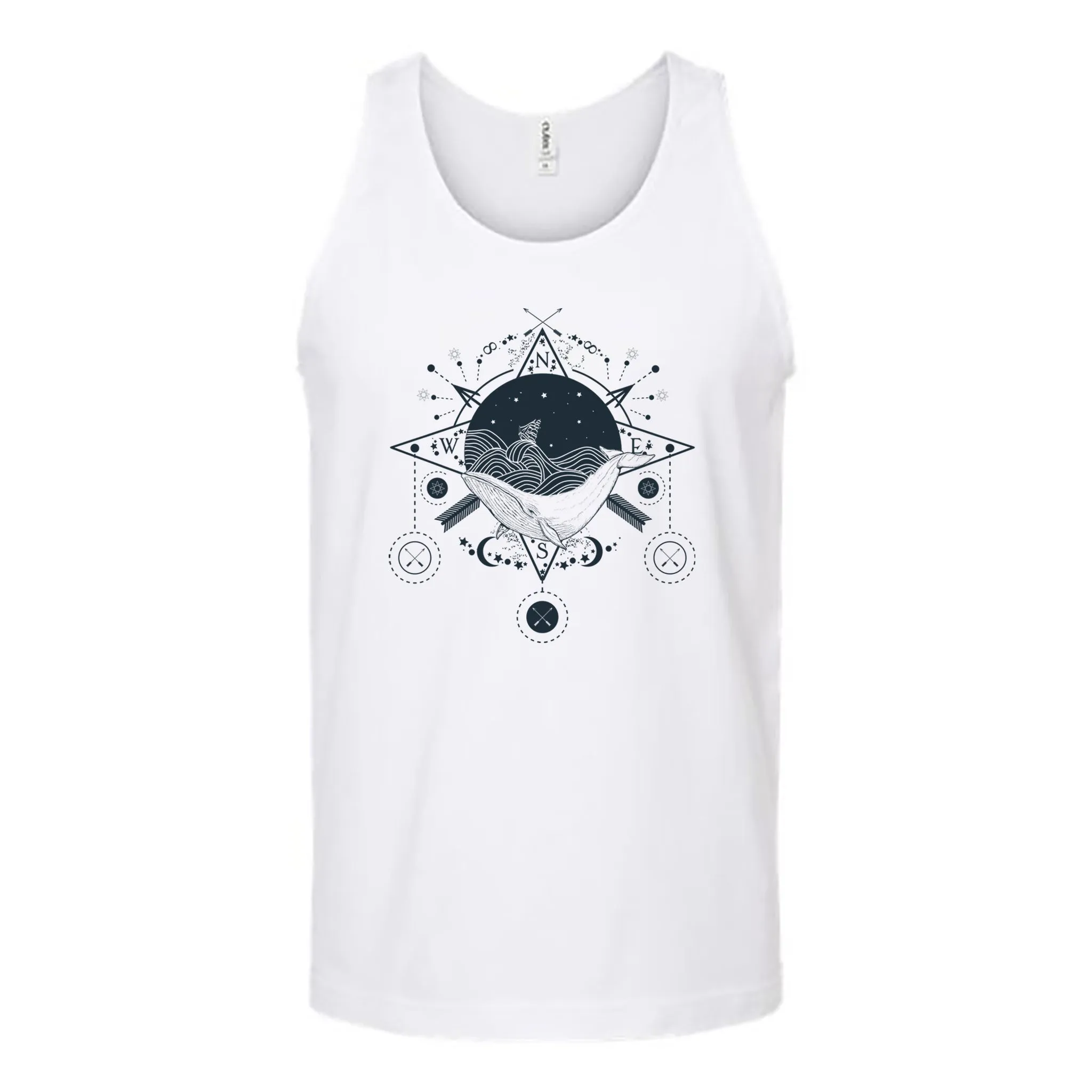 Celestial Ocean Compass Unisex Tank Top