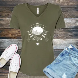 Celestial Ocean Compass V-Neck