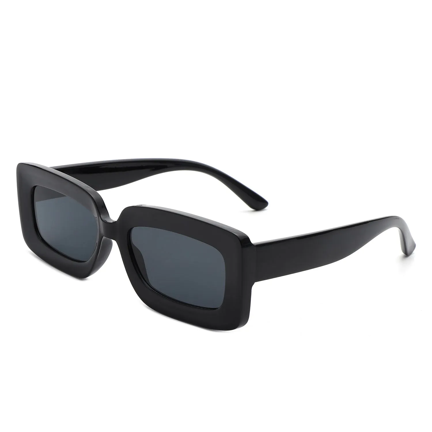 Celestra - Rectangle Square Flat Lens Tinted Sunglasses