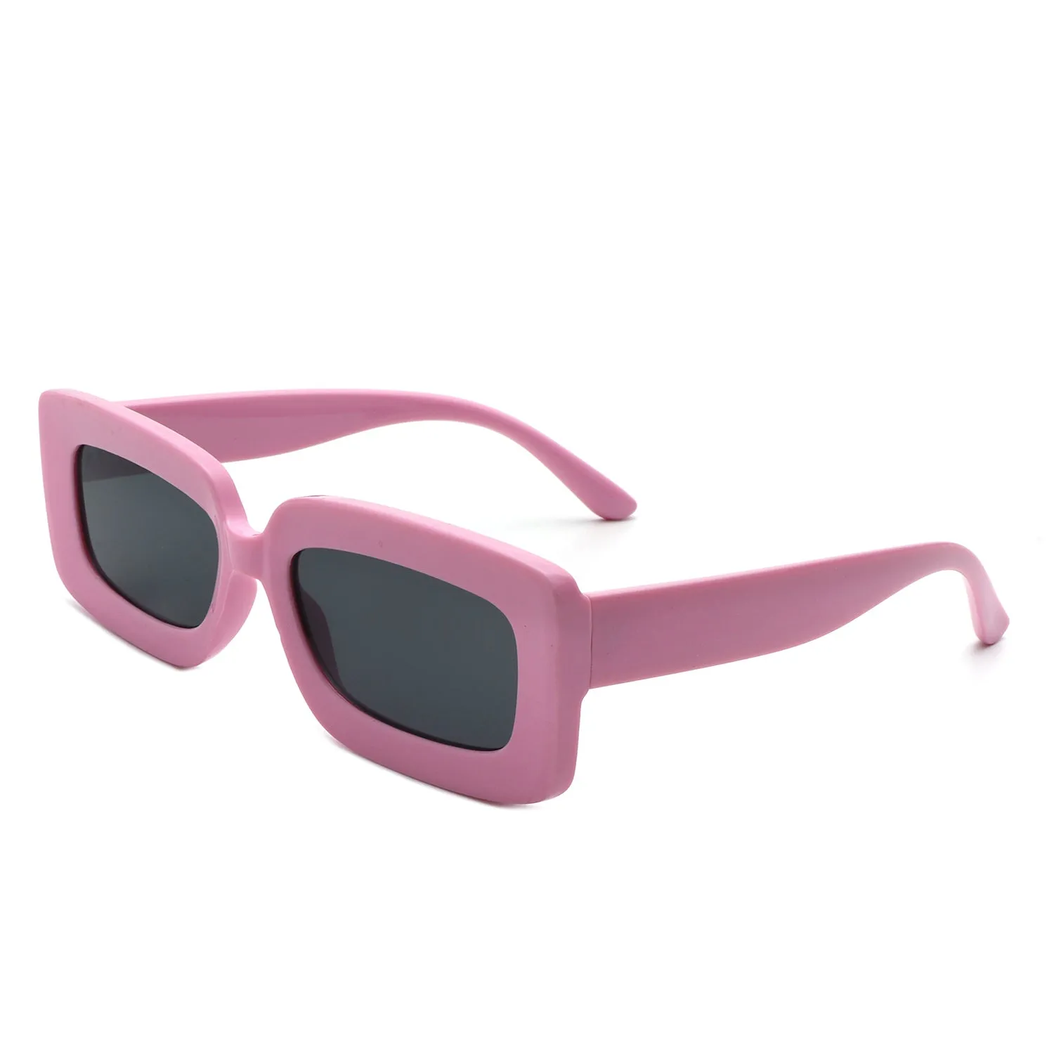 Celestra - Rectangle Square Flat Lens Tinted Sunglasses