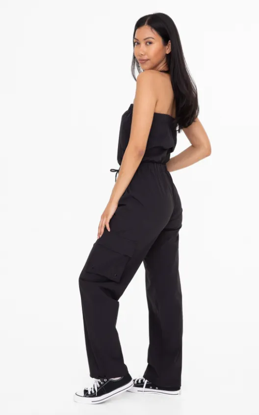 Celia Strapless Cargo Active Jumpsuit