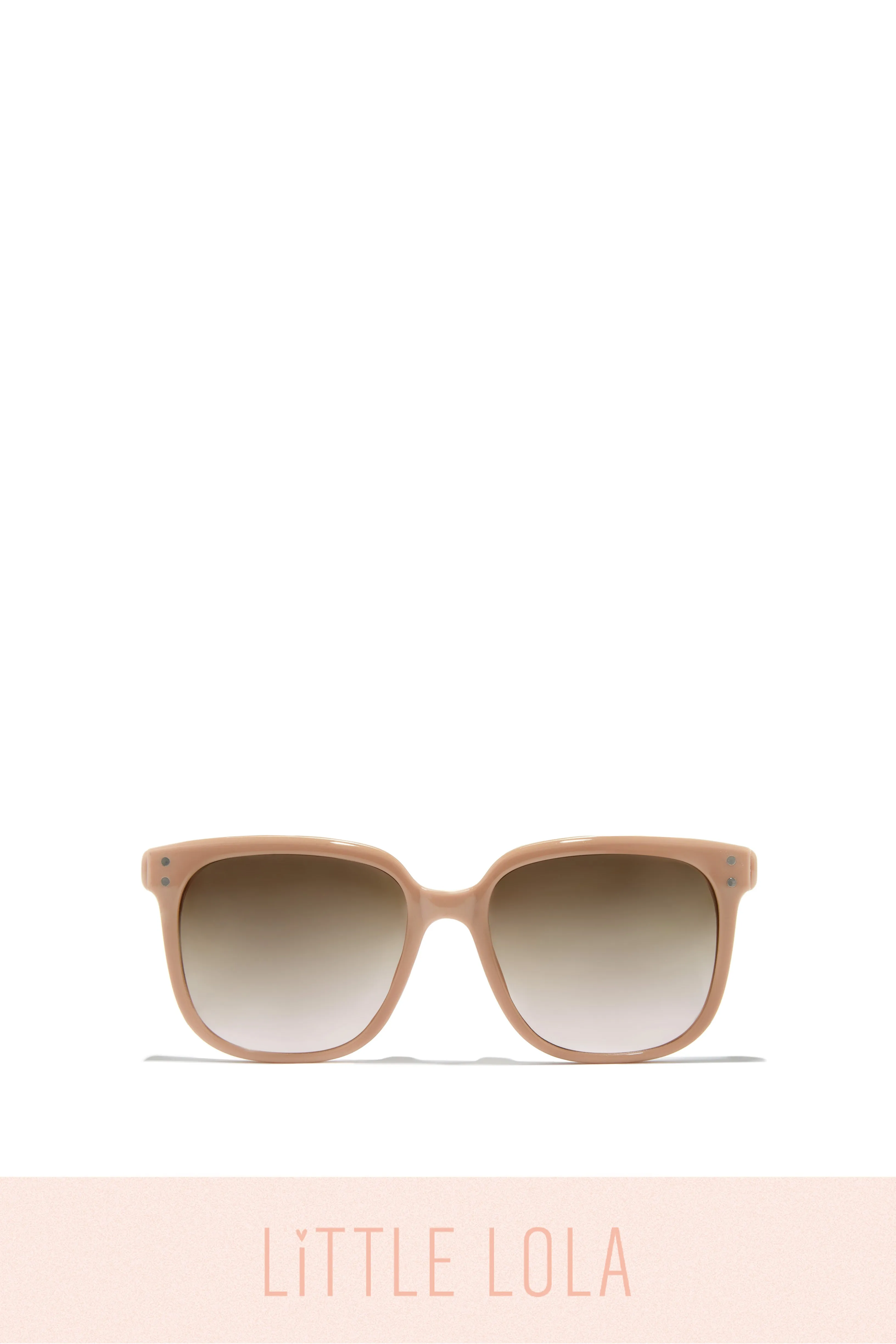 Celina Kids Oversized Sunglasses - Clear/Nude