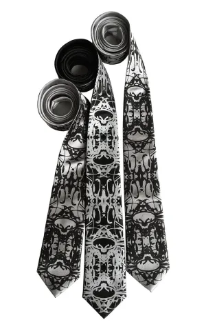 Cell Structure Necktie. Kaleidoscopic cellular biology printed tie