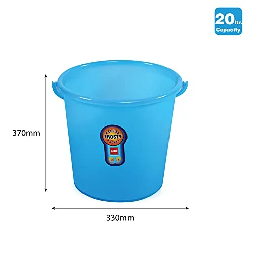 Cello Plastic Frosty Bucket Delux , Blue , 20 Litre