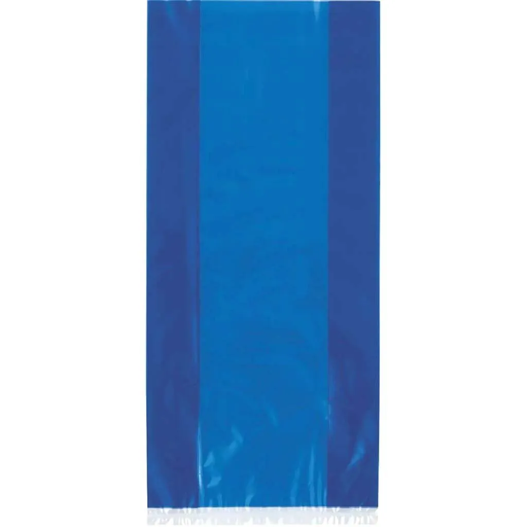 Cellophane Bags 30ct, Royal Blue