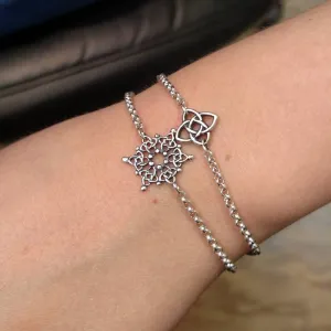 Celtic Chain Bracelet in Silver