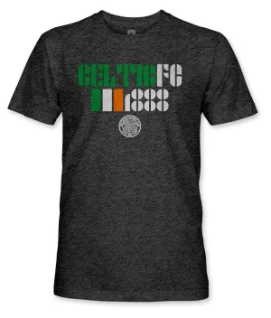 Celtic FC Vintage Vibes Vintage Triblend T-Shirt - Black