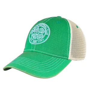 Celtic FC Washed Vintage Trucker Hat - Green