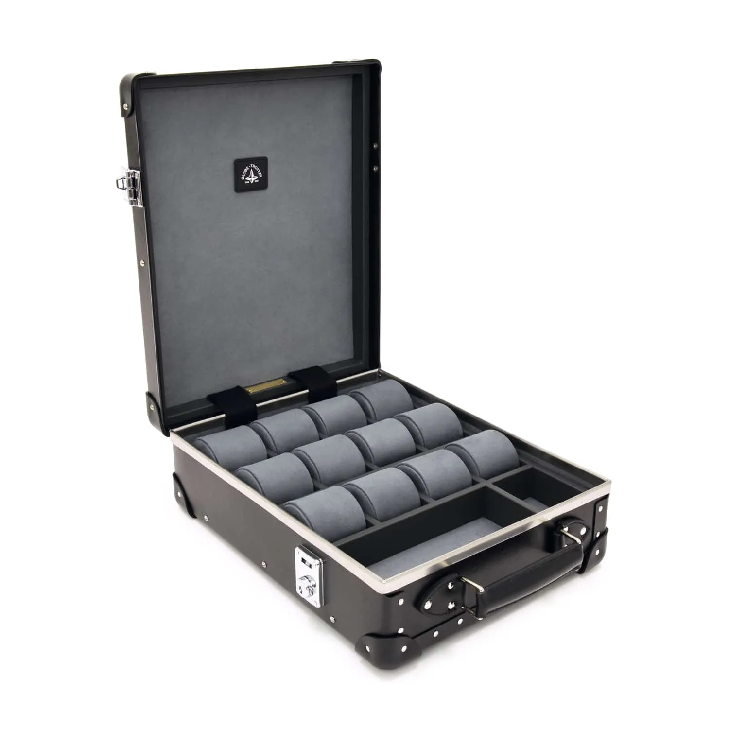 Centenary · 12-Slot Watch Case | Black/Black