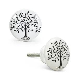 Ceramic Drawer Pull - Tree of Life