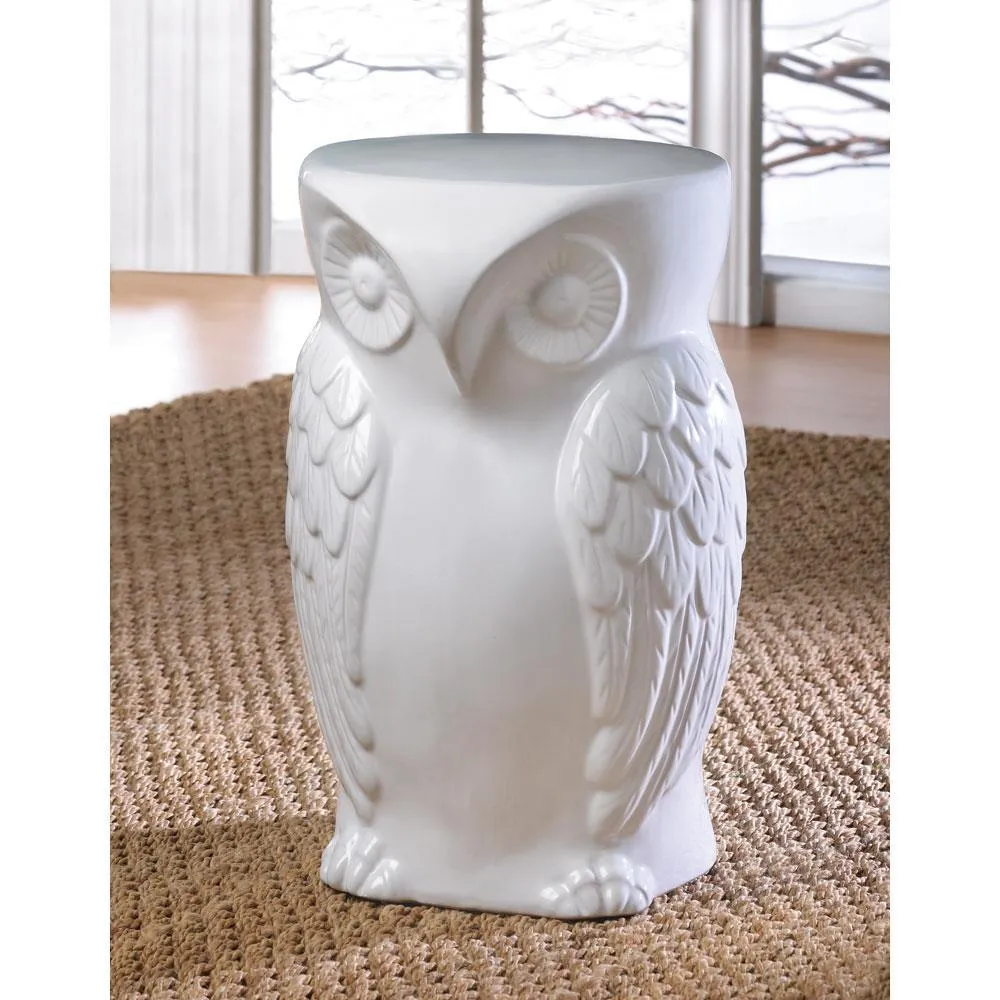 Ceramic Owl Stool