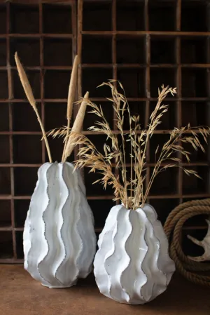 Ceramic Ruffle Vase