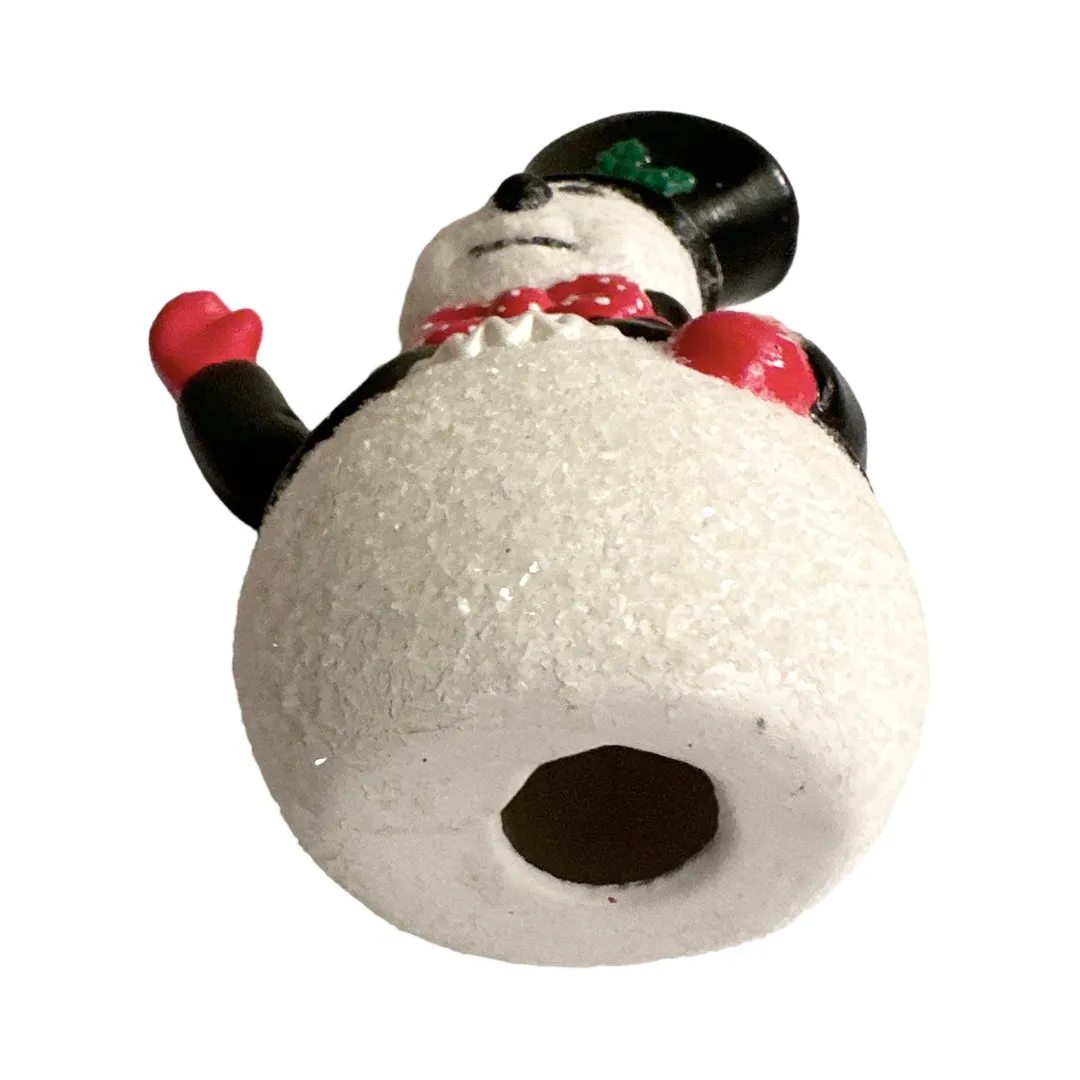 Ceramic Snowman with Black Hat