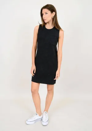 Cereza Sleeveless Tank Dress - Black