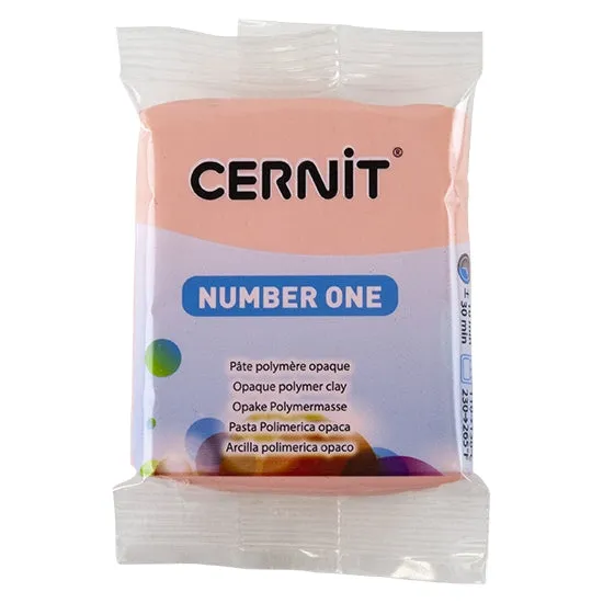 Cernit Number One Polymer Clay - English Pink 2oz (56g) block