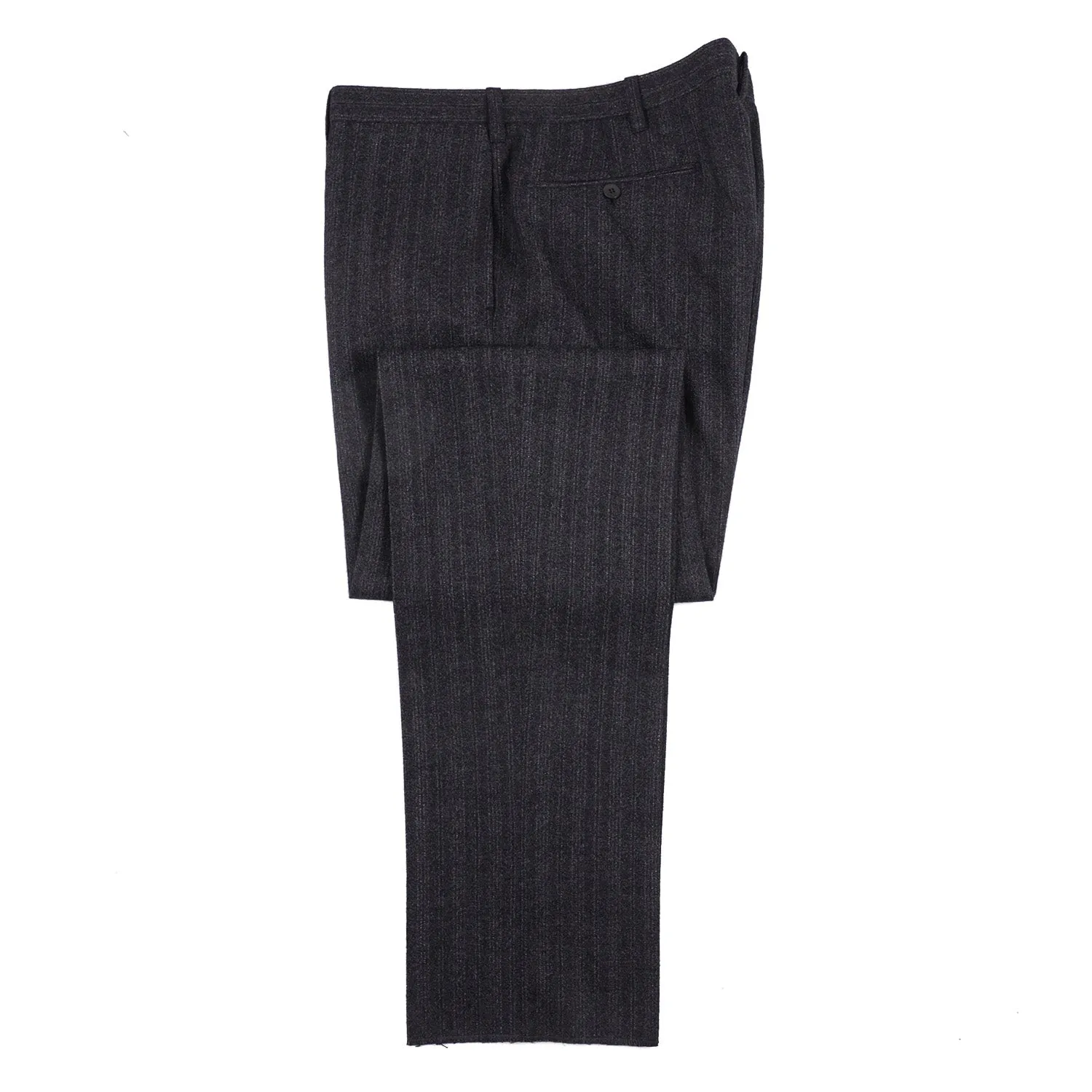 Cesare Attolini Charcoal Gray Stripe Wool Suit