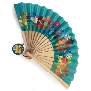 C'est La Vie Folding Wooden Fan, Assorted