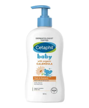 Cetaphil Baby Calendula Wash & Shampoo Pump - 400mL