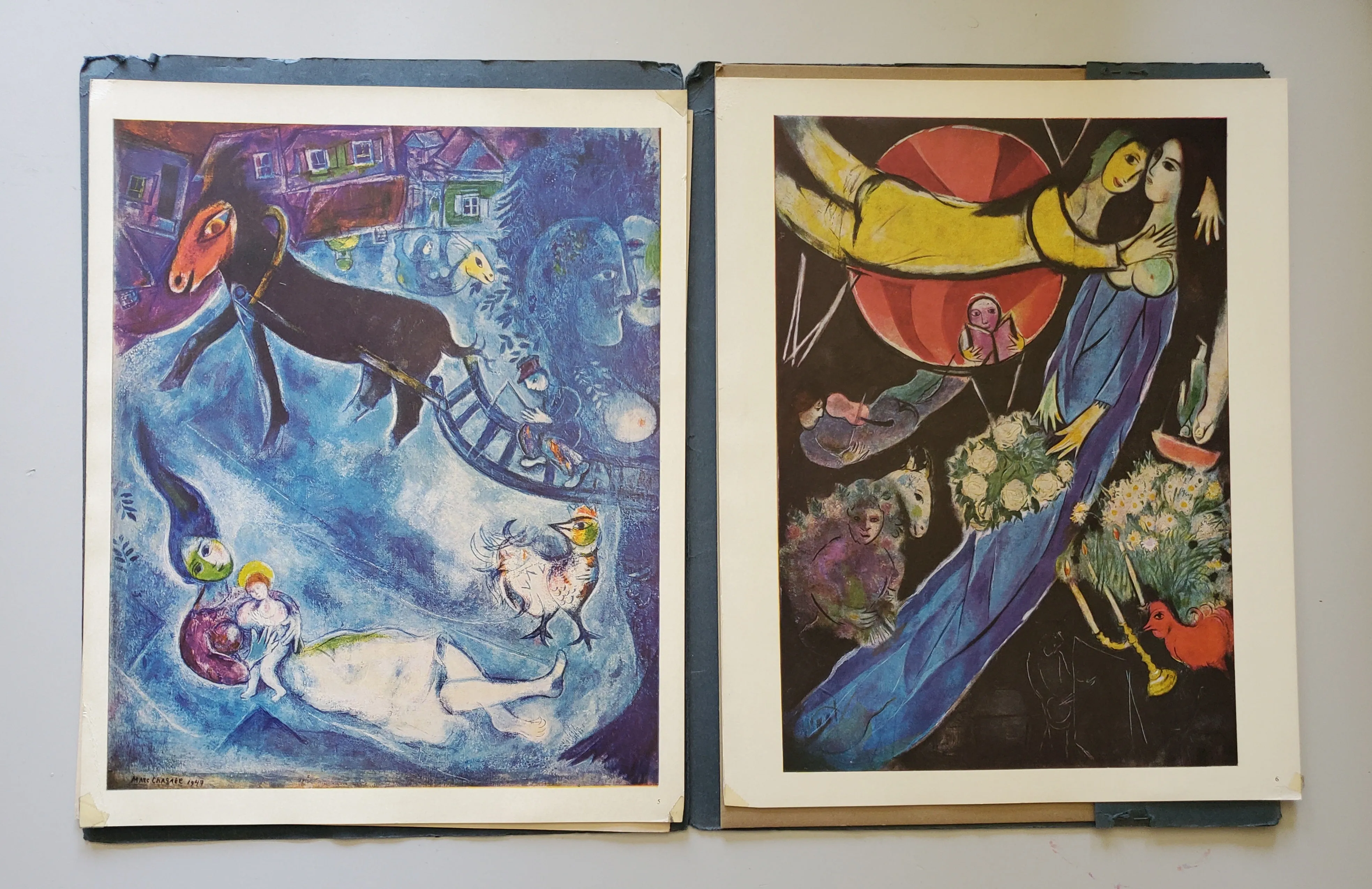 Chagall - 6 Skira Color Prints