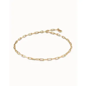 Chain 9 Gold Golden Metal Necklace