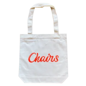 Chairs Text Tote Bag