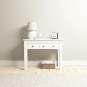 Chalbury Console Desk in Warm White