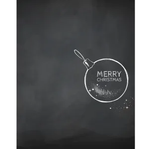 Chalkboard Ornament Printed Backdrop