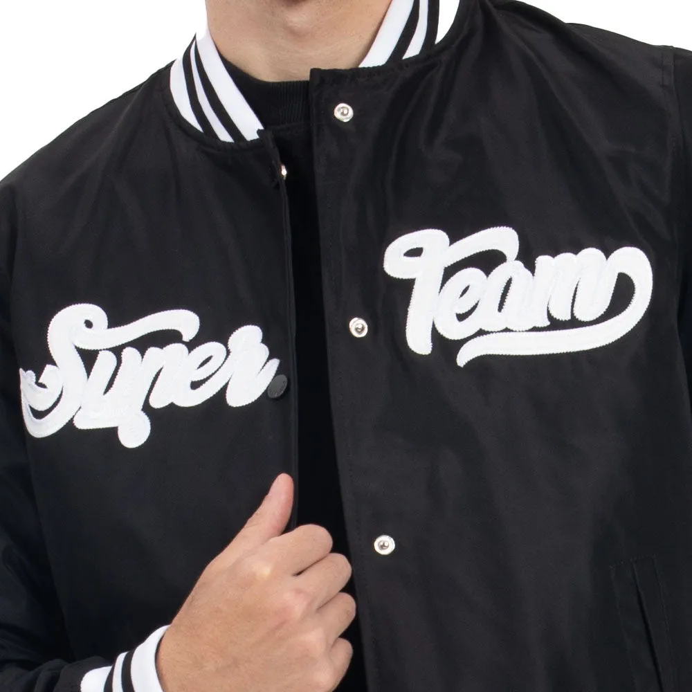 CHAMARRA PARA HOMBRE NYLON BOMBER WITH EMBROIDERY FOREVER 21