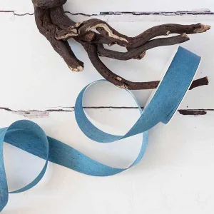 Chambray Blue Denim Ribbon