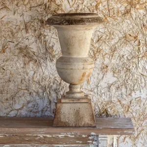 Champ de Foin Aged Metal Urn