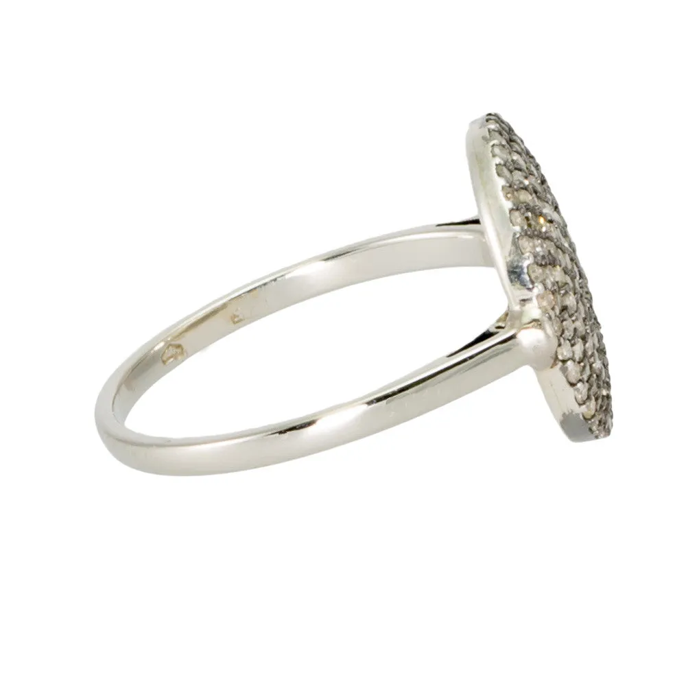 Champagne Diamond Disc Ring