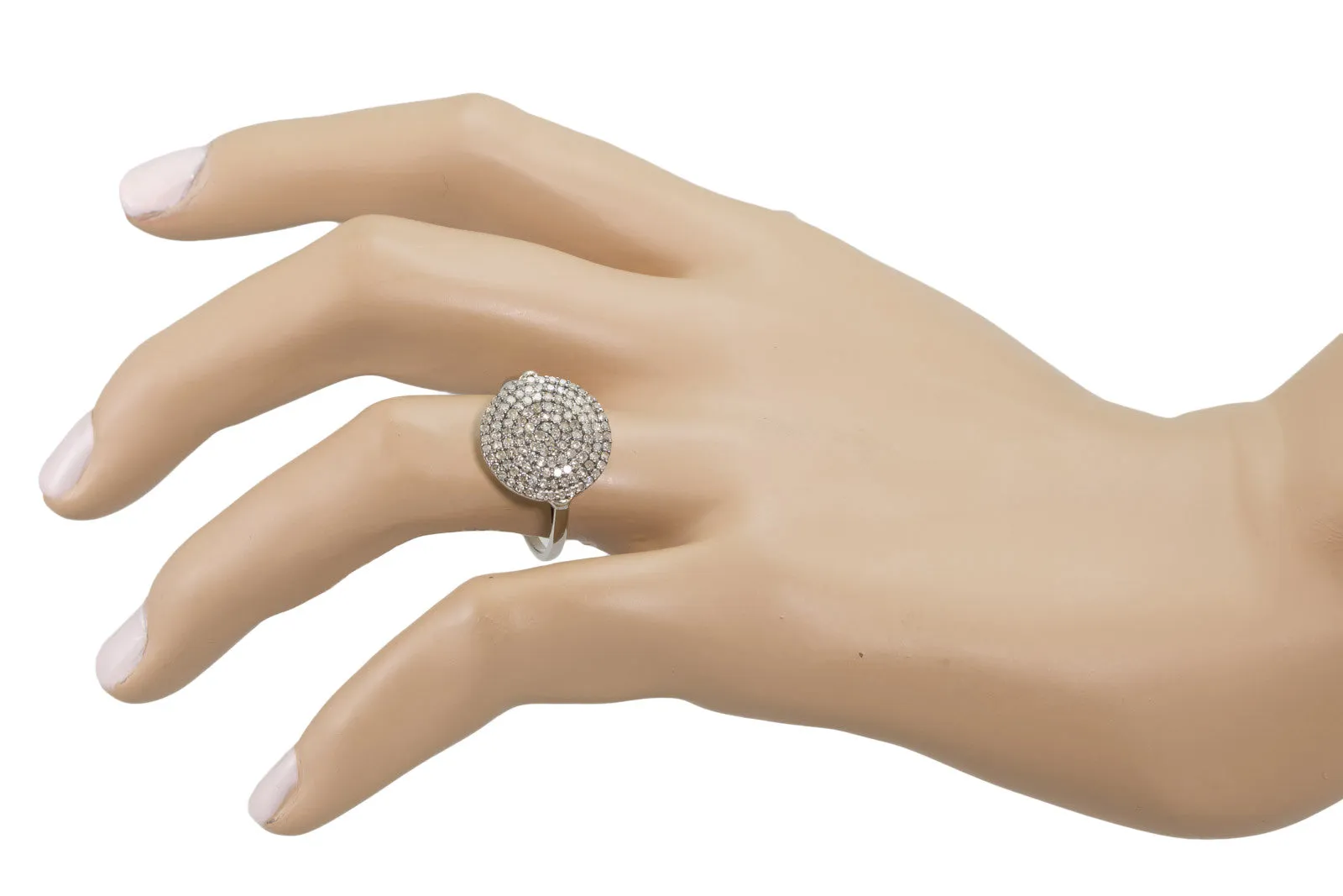 Champagne Diamond Disc Ring