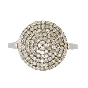 Champagne Diamond Disc Ring