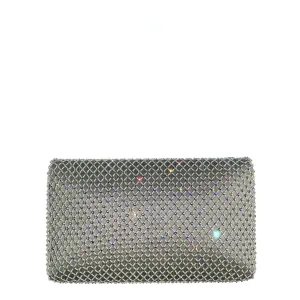 Champagne Fishnet Clutch