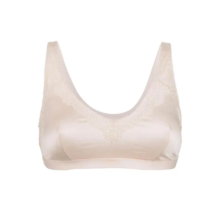 Champagne Pullover Bra - Organic pima cotton & silk