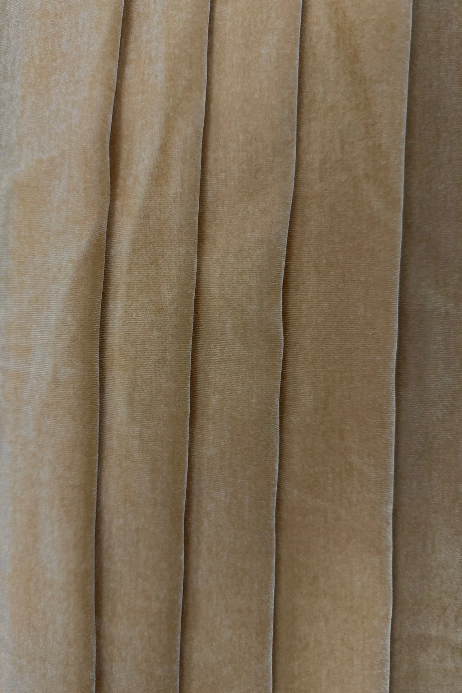 Champagne Silk Rayon Velvet Fabric