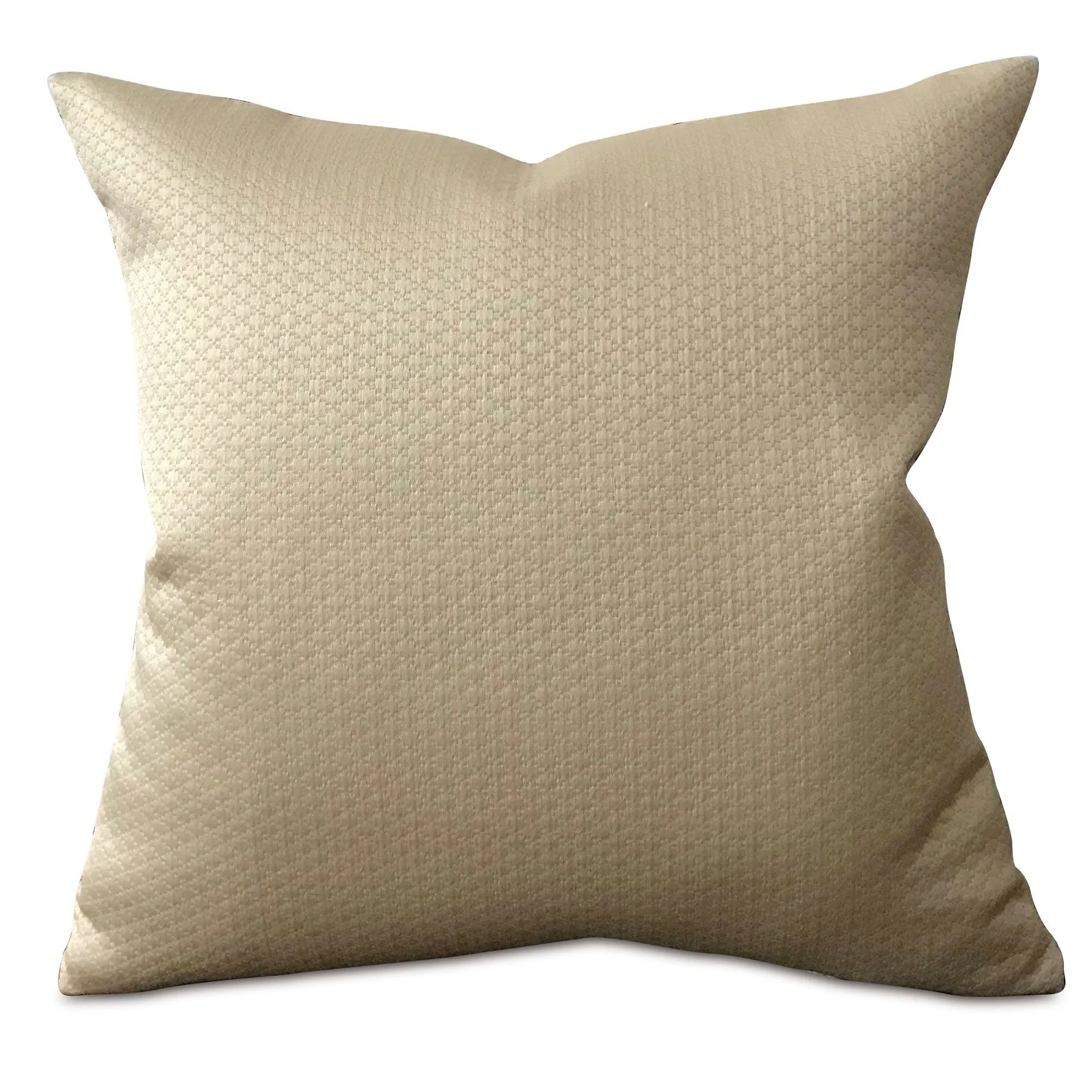 Champagne Textured Throw Pillow Cover