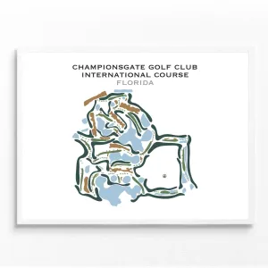 ChampionsGate Golf Club, International Course, Florida - Printed Golf Courses