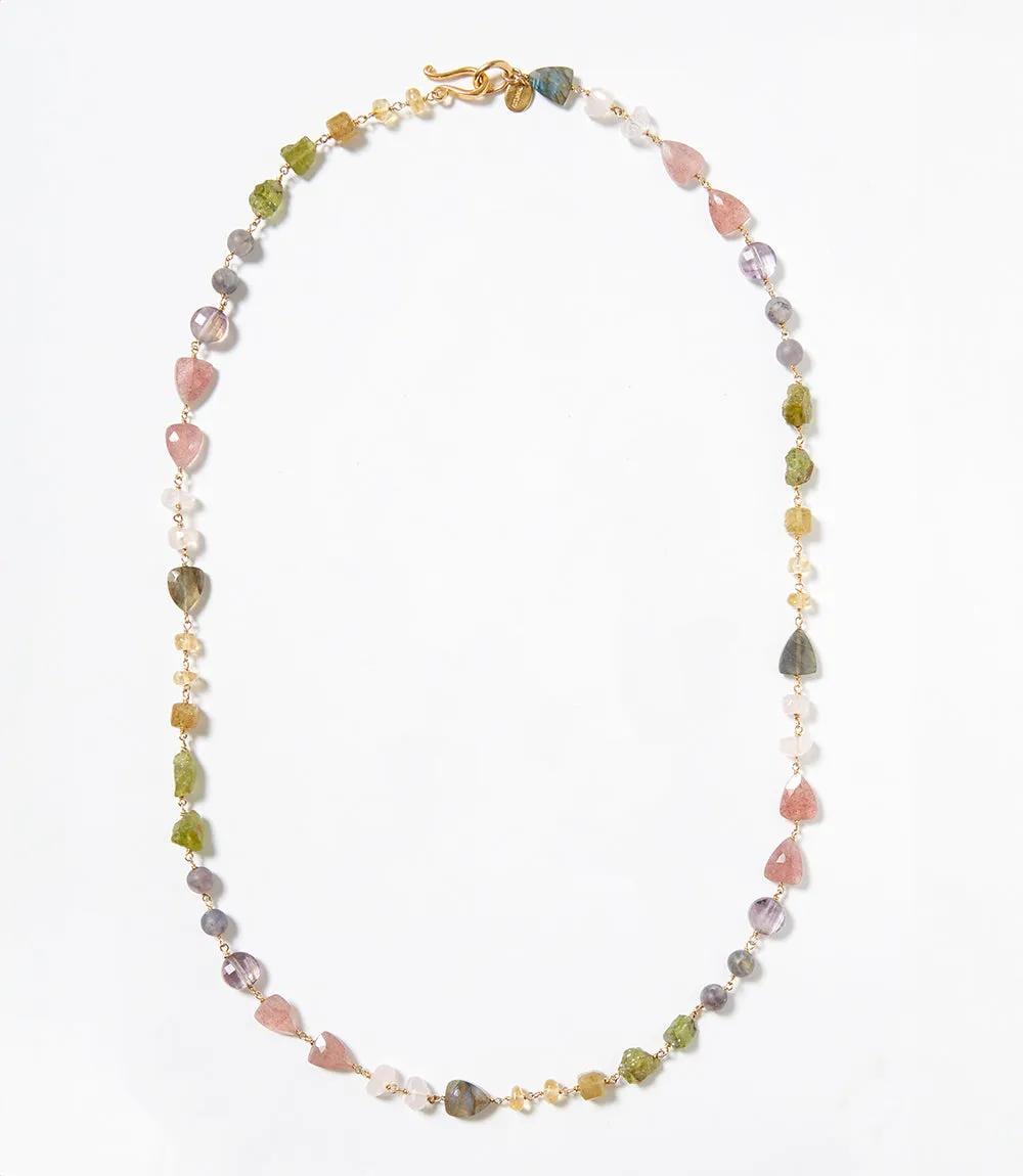 Chan Luu Gemstone And Pearl Necklace