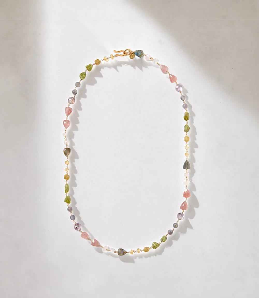 Chan Luu Gemstone And Pearl Necklace