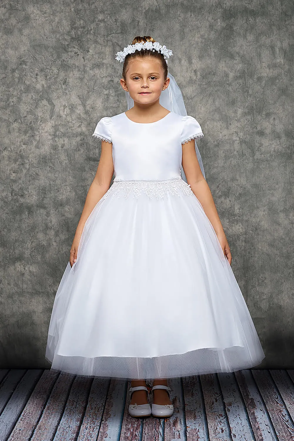 CHANDELIER TRIM COMMUNION DRESS