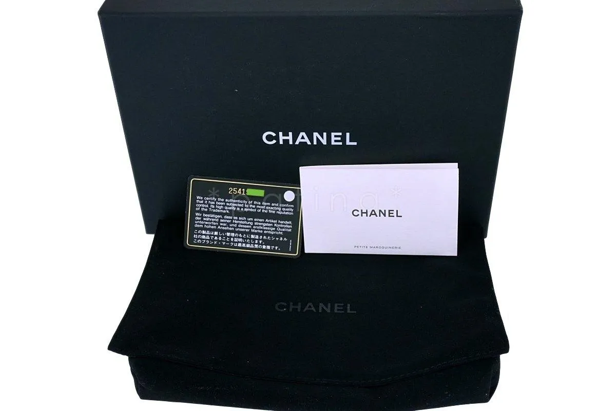 Chanel Black Caviar Filigree WOC Wallet on Chain Flap Bag