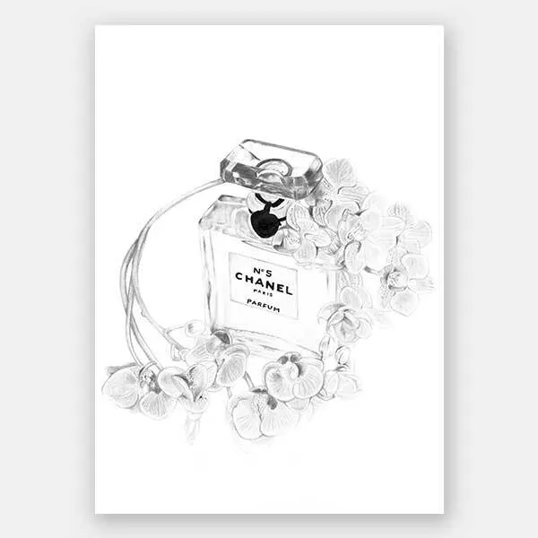 Chanel Bottle Unframed Art Print