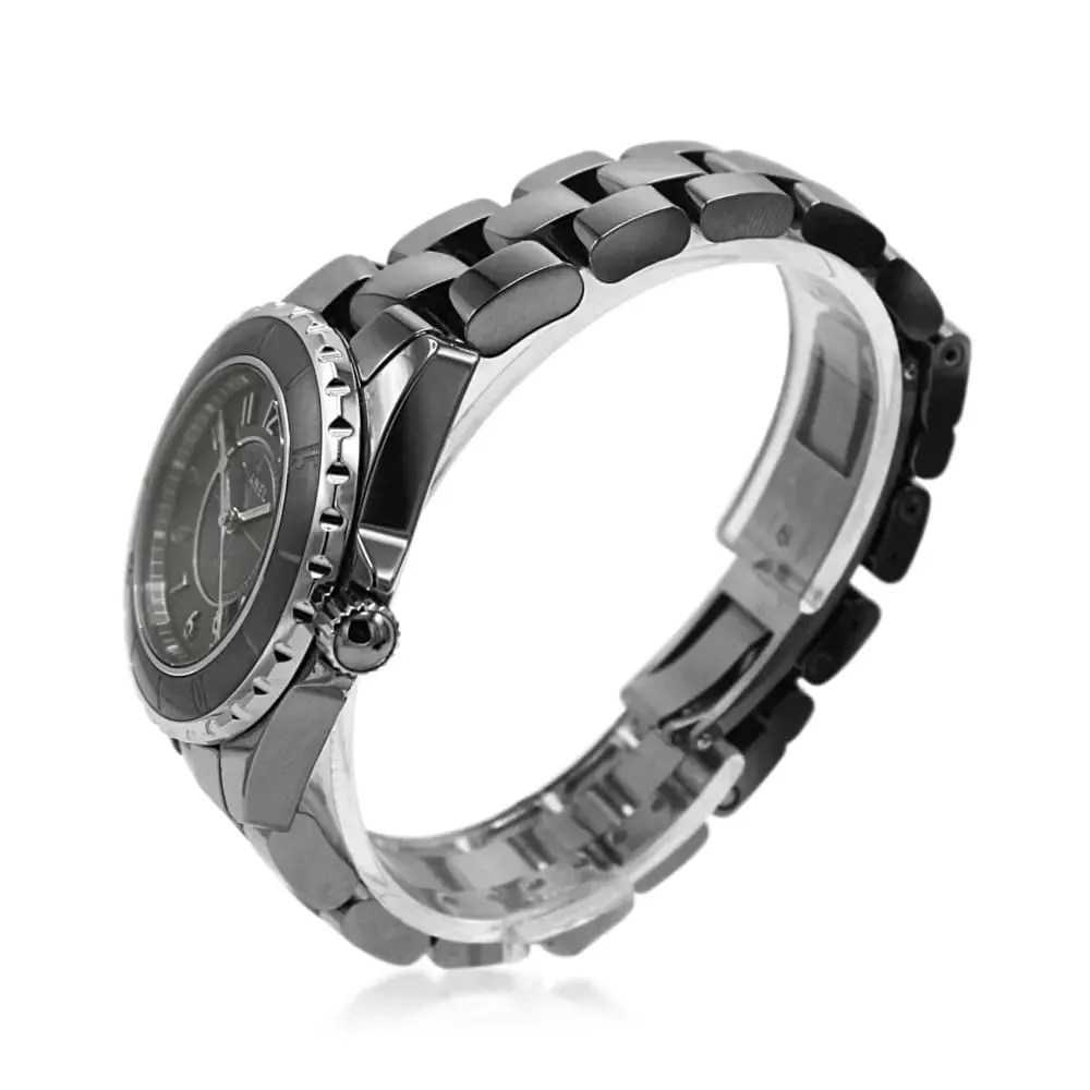 Chanel J12 33mm Titanium & Ceramic Quartz Watch - Model H2978