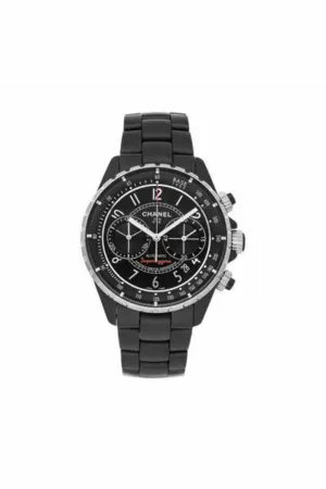 chanel j12 superleggera chronograph 41mm black ceramic unisex watch