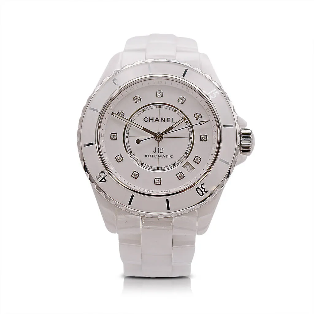 Chanel J12 White Ceramic 38mm Automatic Watch - Ref H5705