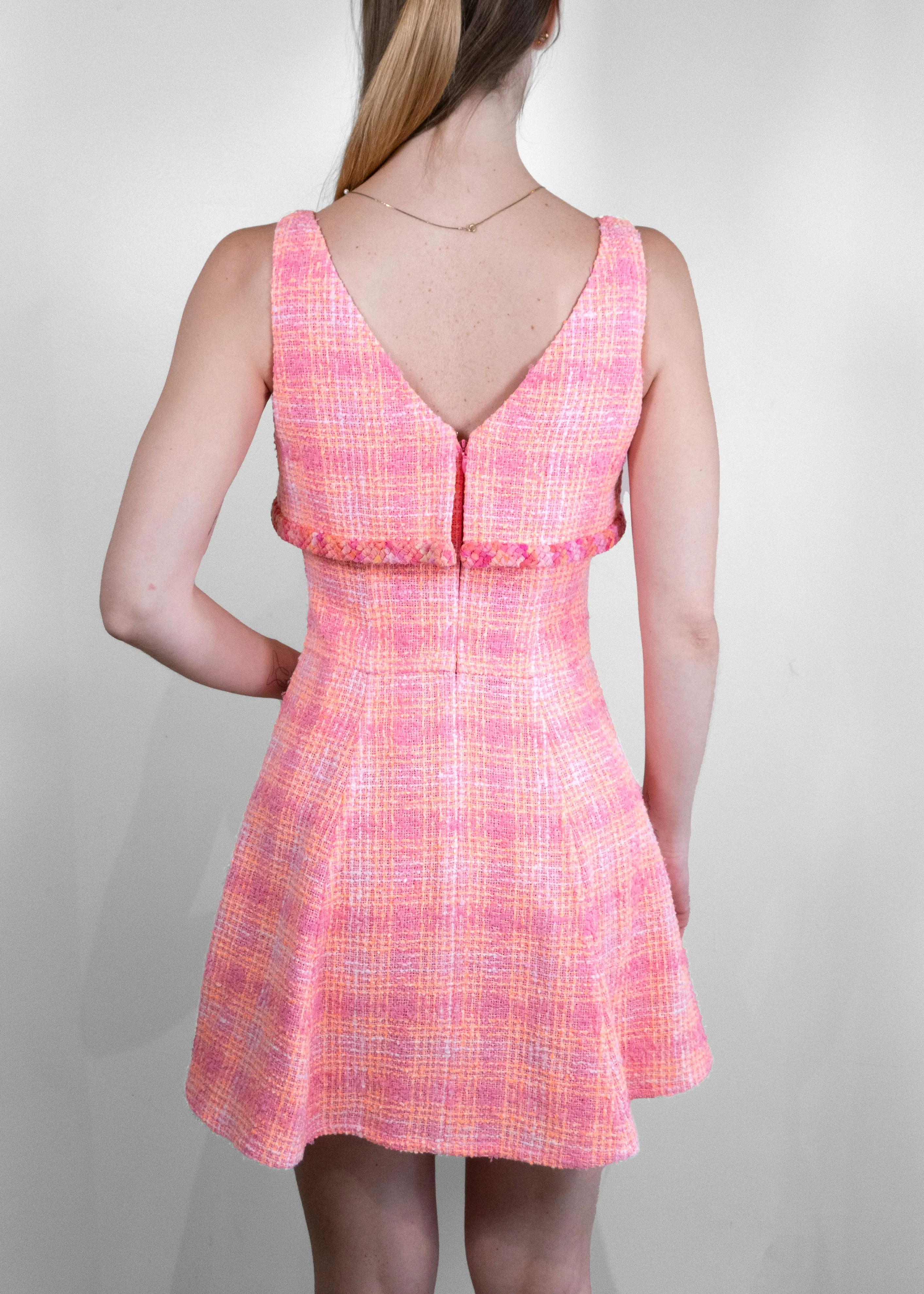 Chanel Pink 2024 Cruise Collection Cotton Dress