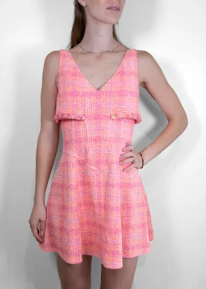 Chanel Pink 2024 Cruise Collection Cotton Dress