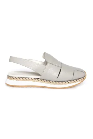 Chanel Sport Leather Slingback Shoe in Cervo Brina